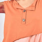 BiBi Color Block Contrast Stitching Buttoned Henley Top - Farnelli
