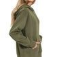 Zenana Fleece Kangaroo Pocket Hoodie - Farnelli