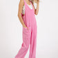 Mittoshop Mineral Wash Relaxed Fit Sleeveless Harem Jumpsuit - Farnelli