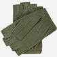 Rossana (olive) - Italian fingerless lambskin leather driving gloves