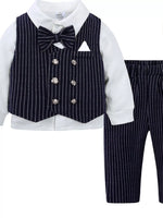 Children's Striped Vest and Pants Suit Set - Farnelli