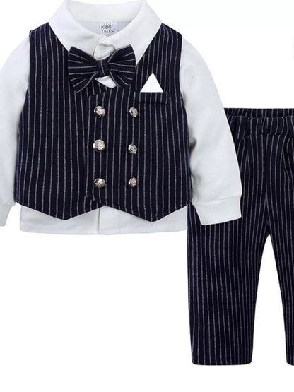 Children's Striped Vest and Pants Suit Set - Farnelli