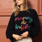 BiBi Tinsel Lettering Christmas Sweater - Farnelli