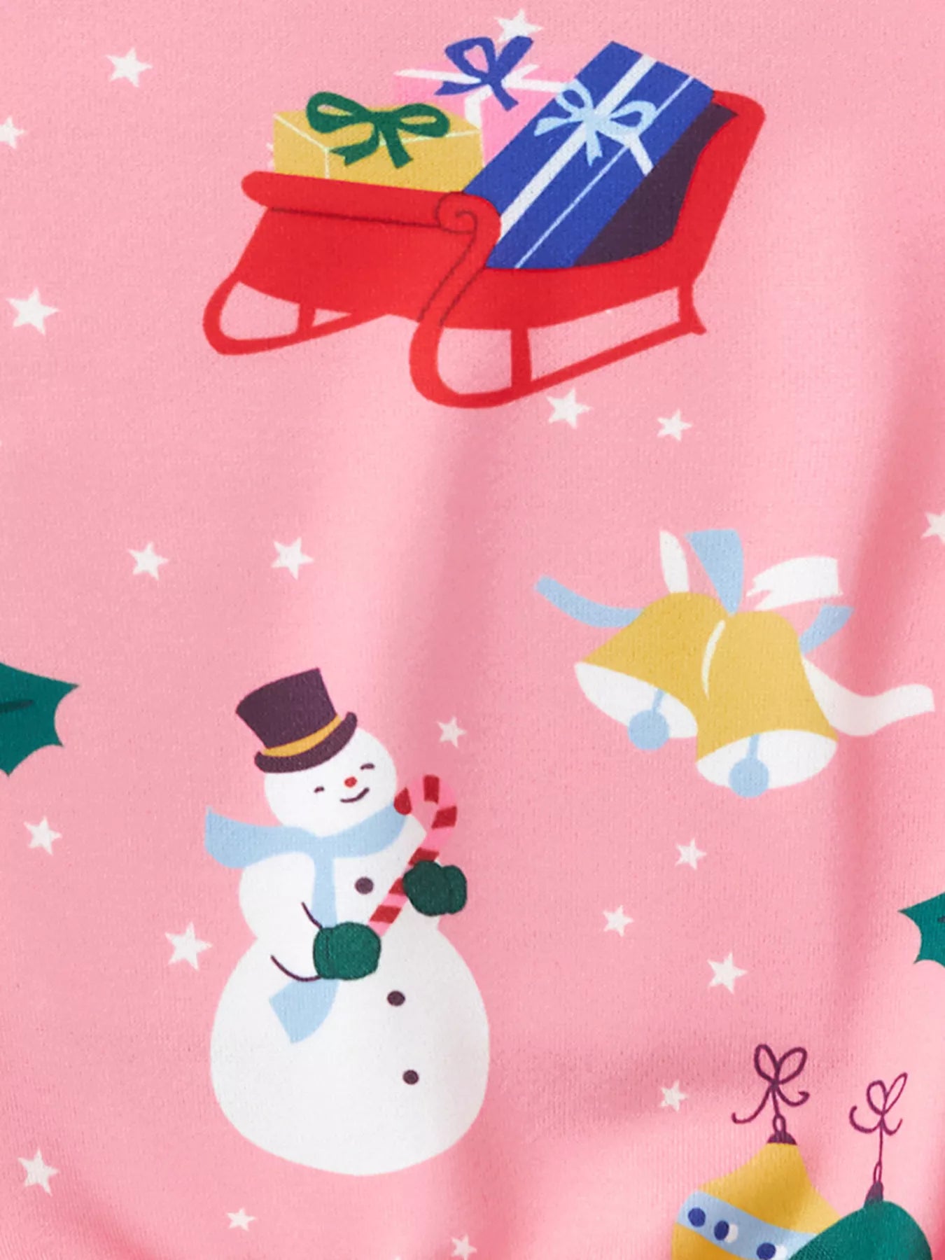 Children's Christmas Print Crew Neck Sweatshirt - Farnelli
