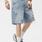 Men's Distressed Paint Splatter Denim Shorts - Farnelli