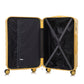 HouseOfZazla 3-piece spinner wheel luggage set with combination locks in assorted sizes