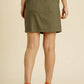 Umgee Button Down Skirt with Pockets - Farnelli