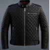Edward Black Leather Jacket - Men Leather Jacket Black - Black