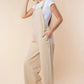 White Birch Sleeveless Wide Leg Jumpsuit - Farnelli