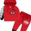 Children's Spiderman Graphic Hoodie and Pants Set - Red