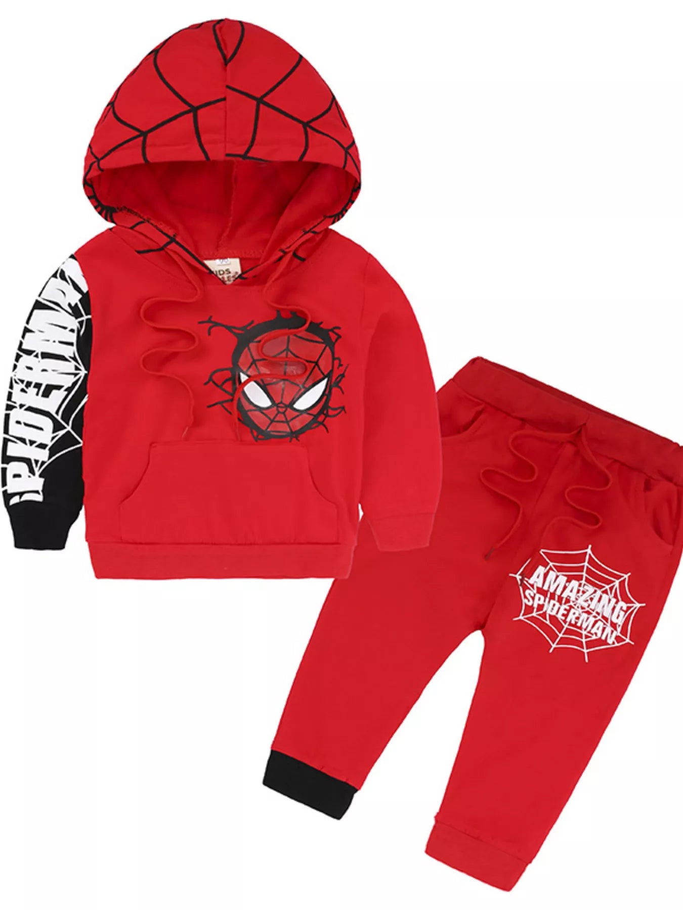 Children's Spiderman Graphic Hoodie and Pants Set - Farnelli