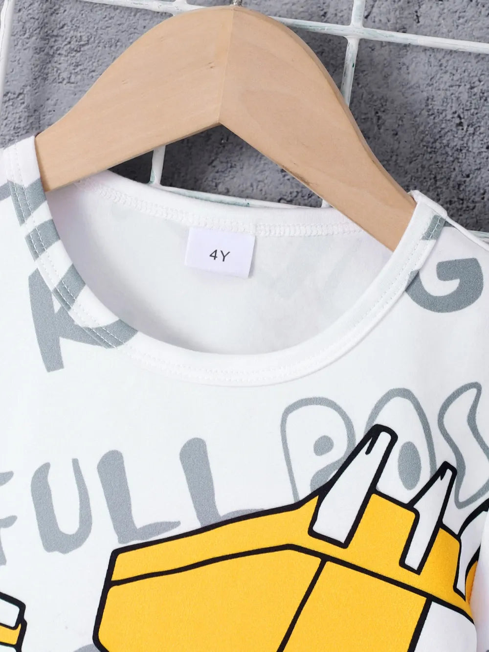 Children's Round Neck Cartoon Graphic T-Shirt and Shorts Set - Farnelli