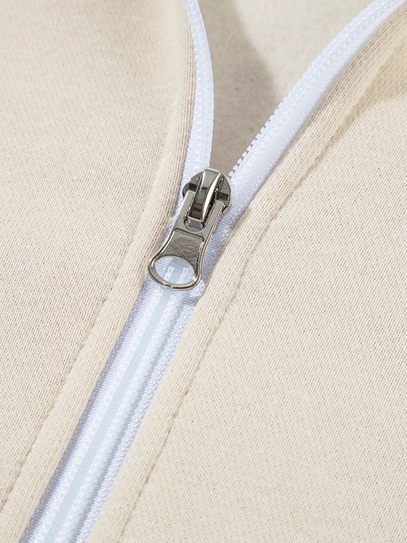 Drop Shoulder Zip Up Jacket and Drawstring Pants Active 2pcs Set - Farnelli