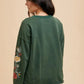 Annie Wear Embroidered Long Sleeve French Terry Top - Farnelli