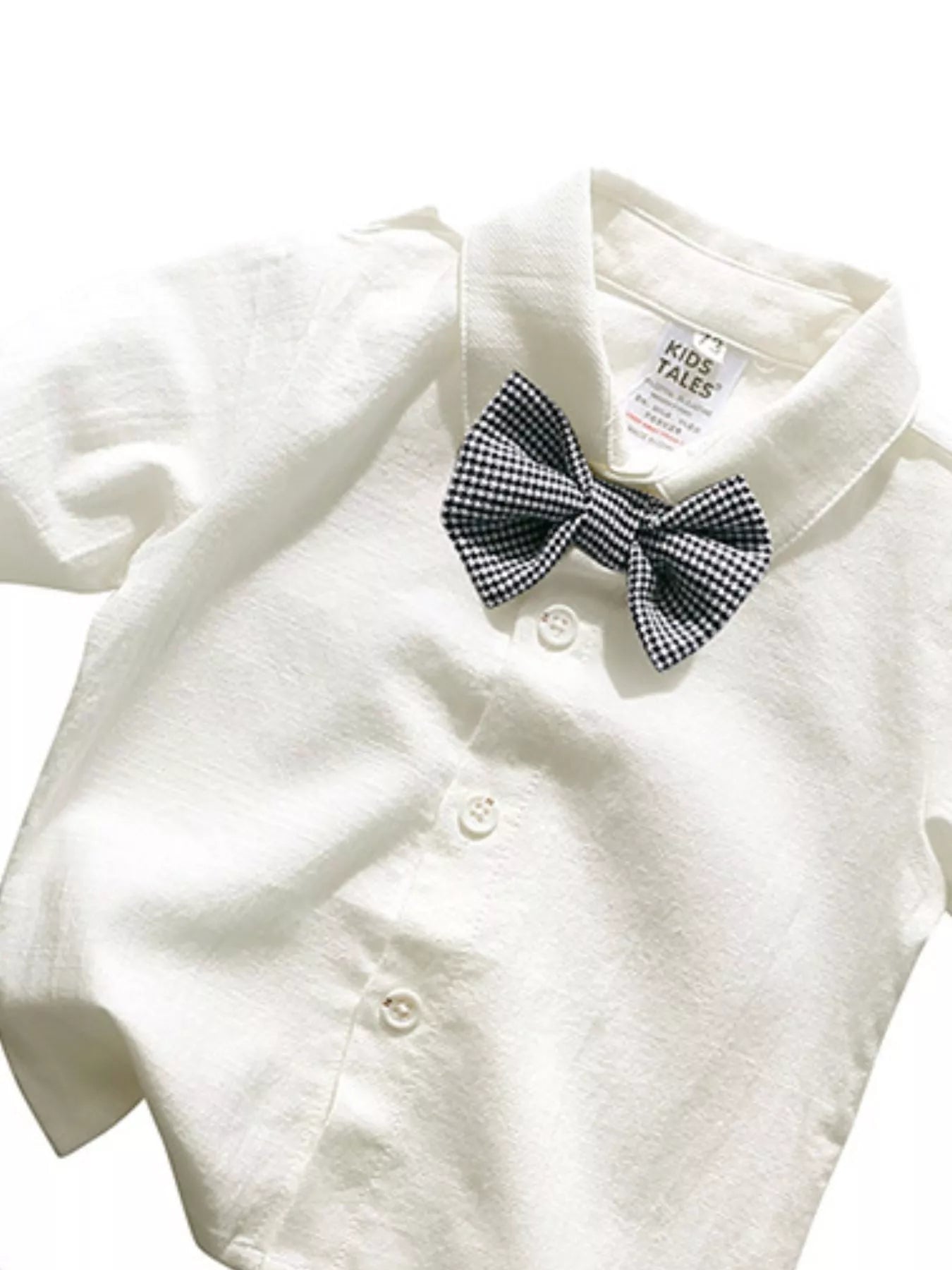 Children's Button Up Shirt and Overall Set - Farnelli