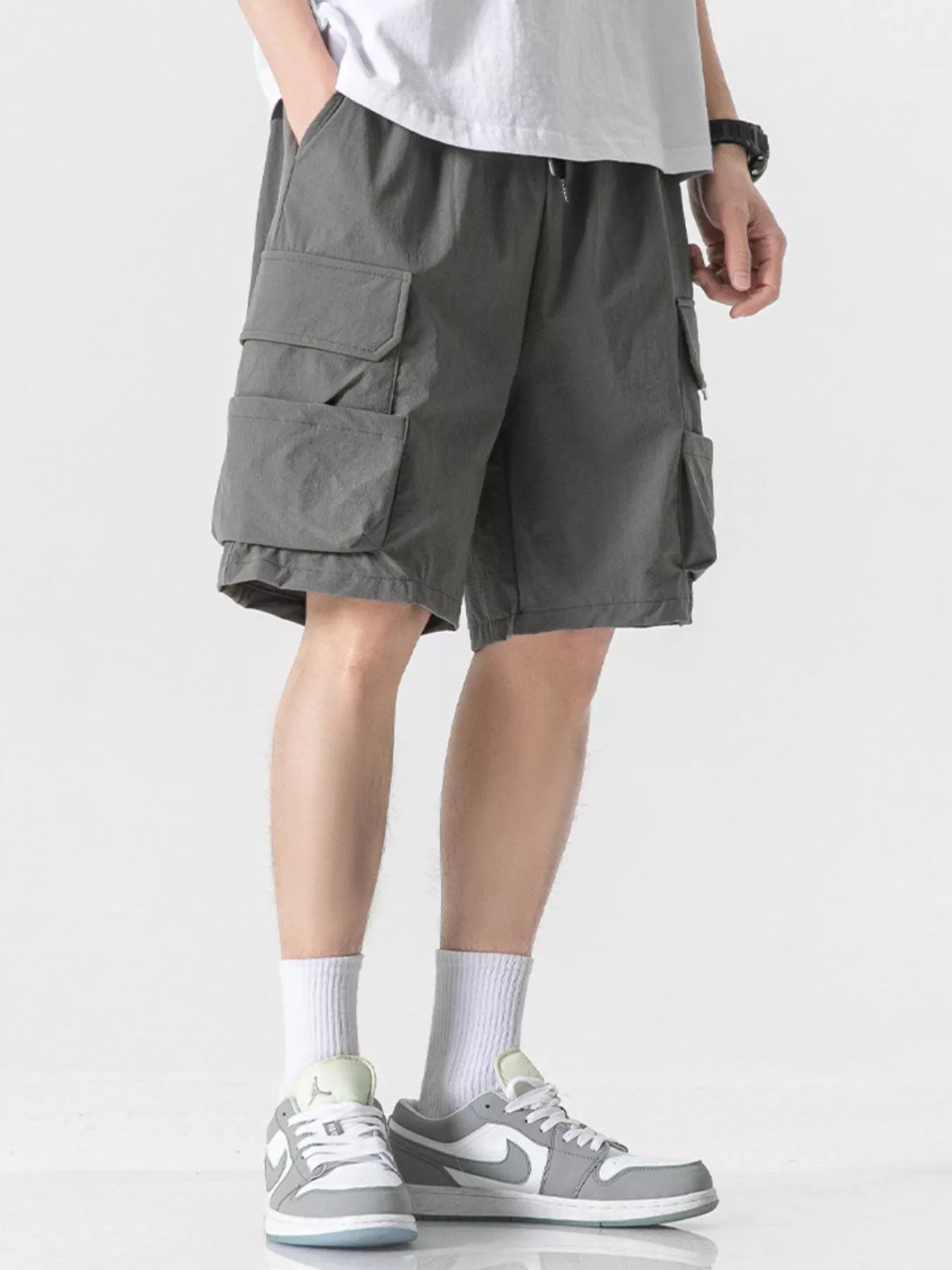 Men's Plus Size Loose Fit Cargo Shorts - Farnelli