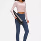 Millennia Long Sleeve Cropped Top With Sports Strap - Farnelli