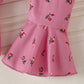 Children's Ruffled Bodysuit and Floral Pants Outfit Set with Headband - Farnelli