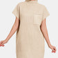 Zenana Short Sleeve Sweater Mini Dress - Farnelli