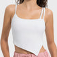 Millennia Slit Asymmetrical Neck Active Cami - Farnelli