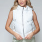 Snobbish Zip Up Quilted Hooded Vest - Farnelli