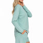 Zenana Soft Melange Long Sleeve Tee and Shorts Set - Farnelli