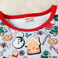 Children's Christmas Print Top and Pants Set - Farnelli