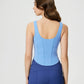 Millennia Round Neck Wide Strap Active Tank with Detachable Chest Pads - Farnelli