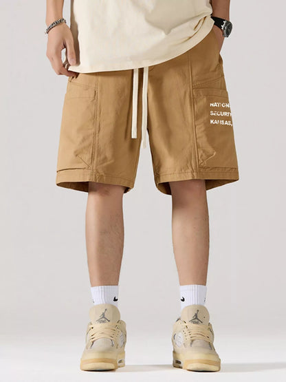 Men's Full Size Casual Cargo Shorts with Drawstring Plus Size - Farnelli