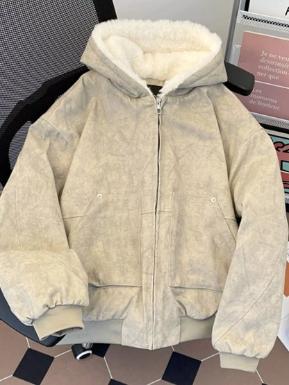 Men's Cozy Sherpa Lined Hooded Jacket - Farnelli