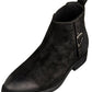 TOTO - K92081 - 3 Inches Taller (Nubuck Black) - Chelsea Ankle Boots