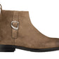 TOTO - K92083 - 3 Inches Taller (Nubuck Coffee Brown) - Chelsea Ankle Boots