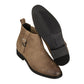 TOTO - K92083 - 3 Inches Taller (Nubuck Coffee Brown) - Chelsea Ankle Boots