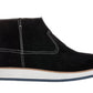 CALTO - Y30021 - 3 Inches Taller (Nubuck Black) - Zipper Boots