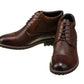 TOTO - Y41089 - 3.2 Inches Dark Brown Leather Boots