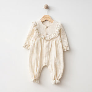 Emilia Ruffle Muslin Romper