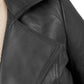 Whet Blu NYC Emma women's lambskin leather trench coat, upper view