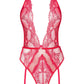 Deep Cleavage Backless Lace Teddy Beauty Night Adelaide-3