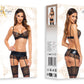 Beauty Night Adelia Sexy Lace Bra & Garter Belt String Set