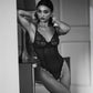 Obsessive Nightly Blue Sheer Crotchless Underwire Teddy