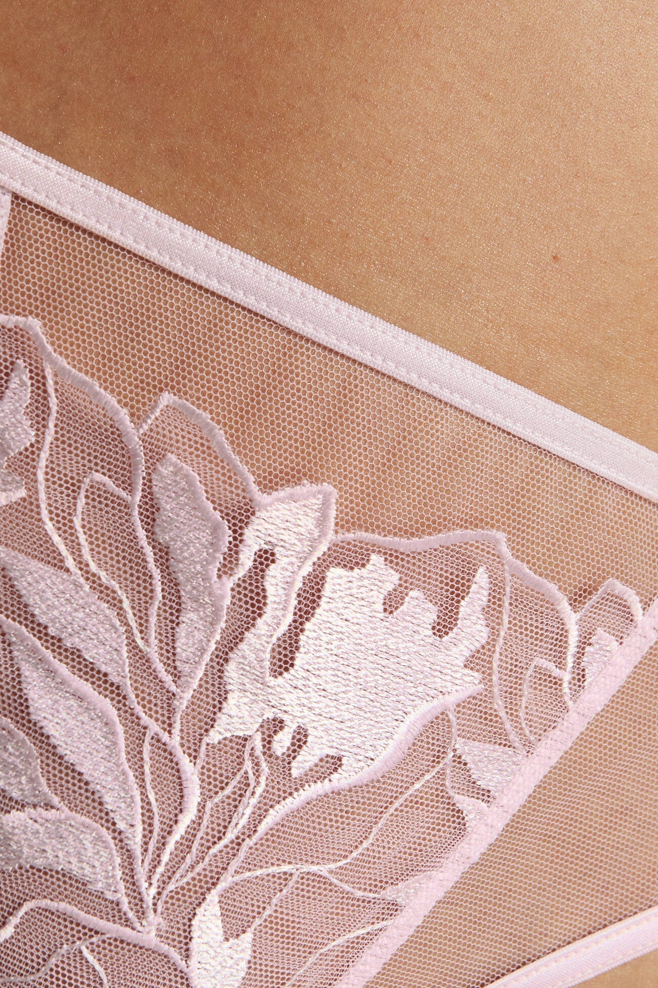 Gorteks Coco Pink Sheer Mesh Thong Panty-4