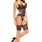 Beauty Night Goldie Sheer Mesh Lace Corset