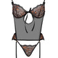 Beauty Night Goldie Sheer Mesh Lace Corset