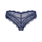 Obsessive Nightly Blue Sheer Crotchless Thong Panty