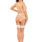 Beauty Night Linda Ultra Sheer Bra & Sexy String Garter Set-4