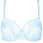 Gorteks Mable Baby Blue See Through Embroidery Balconette Bra