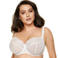 Gorteks Pamela White Sheer Mesh Balconette Bra