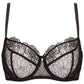 Gorteks Pamela Black Sheer Mesh Balconette Bra-4