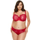 Gorteks Pamela Red Sheer Mesh Balconette Bra