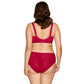 Gorteks Pamela Red Sheer Mesh Balconette Bra